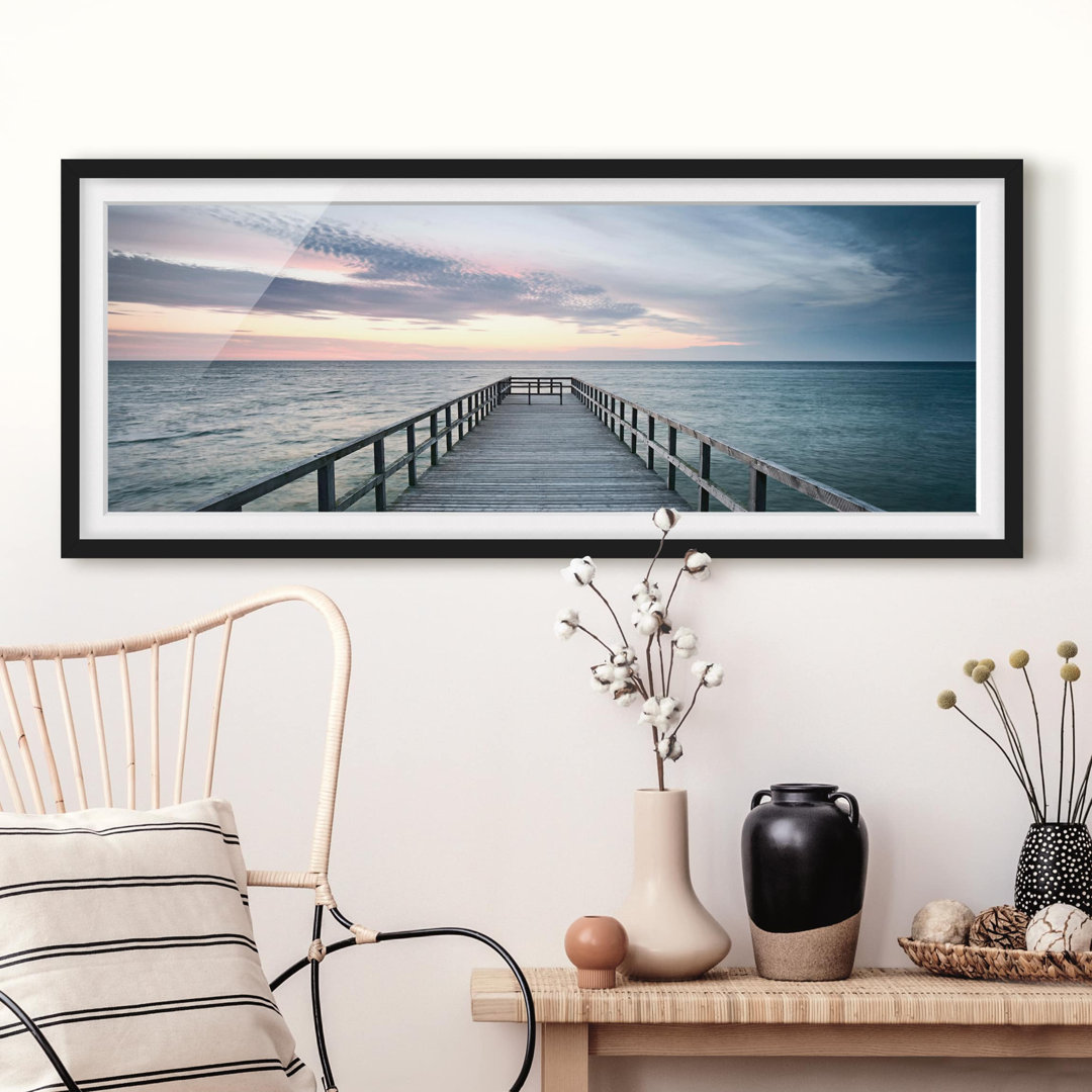 Picture With Frame - Footbridge Promenade - Panorama Landscape - B