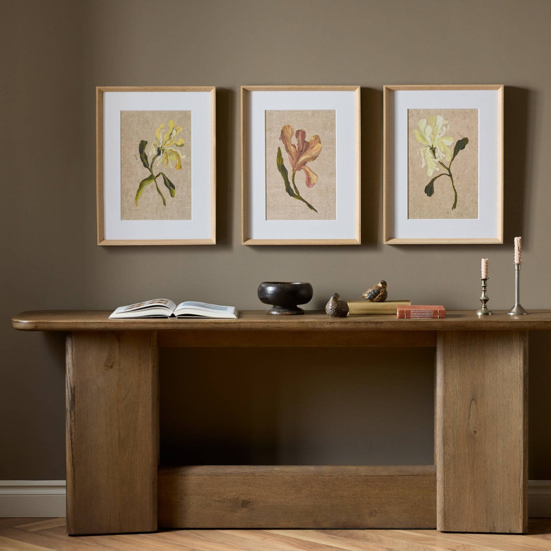 Blooms I Triptych By Brittney Shulz, 54" H x 42" W
