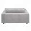 Chaise en velours côtelé avec 2 coussins