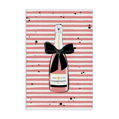 «Pink Champagne on Stripes» par Martina Pavlova