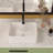 Wenty 12'' White Ceramic Rectangular Bathroom Sink