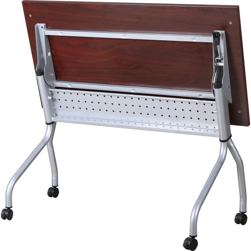 Table de formation avec roulettes, Acajou, H 26,77 po x l 50 po x P 7,09 po