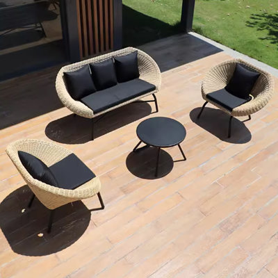 Nikil Outdoor Durable Modern Simple PE Vine Sofa Sets