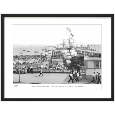 Southend On Sea, The Golden Hind And Pier C1950 by Francis Frith - Single Picture Frame Print
