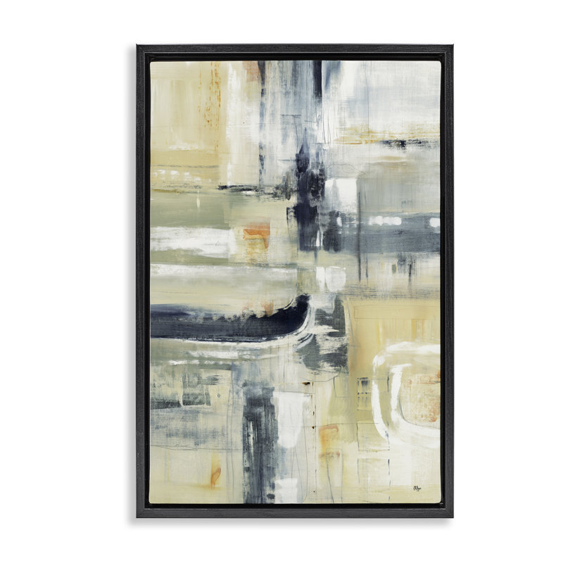Cadre flottant neutre Neutre Obscure Expression, design par Lisa Ridgers, H 31 po x l 21 po, Cadre flottant noir de jais