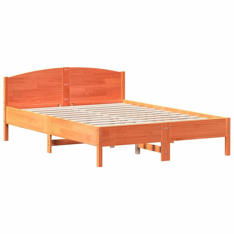 Jessamine Solid Wood Bed, European Double (140 x 200cm)