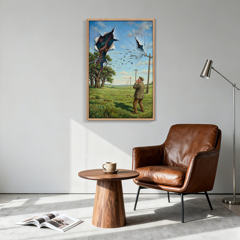 Ensemble d'une toile murale « Faille cosmique », 36"H x 24"W, Natural