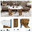 Modern 2 Piece Round Nesting Coffee Table Set With Drawer