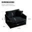 Modern Comfy Modular Loveseat 2-seat Couch Deep Seat Sofa Set For Living Room-2137866428