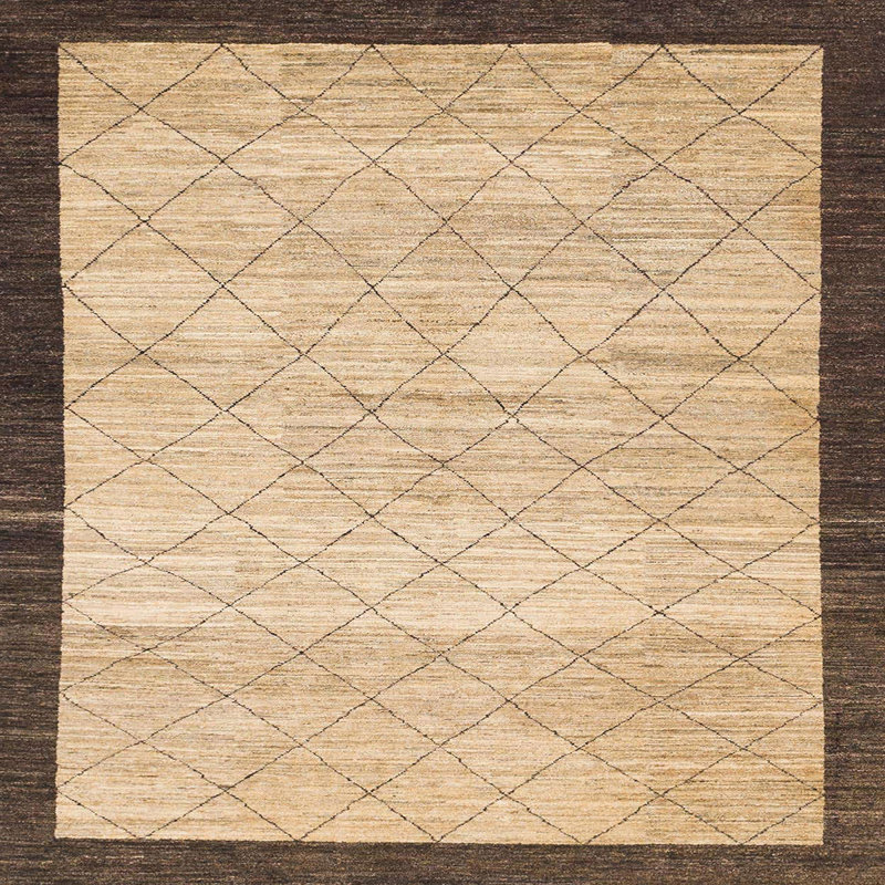 Abstract Indoor Rug, Square 5'