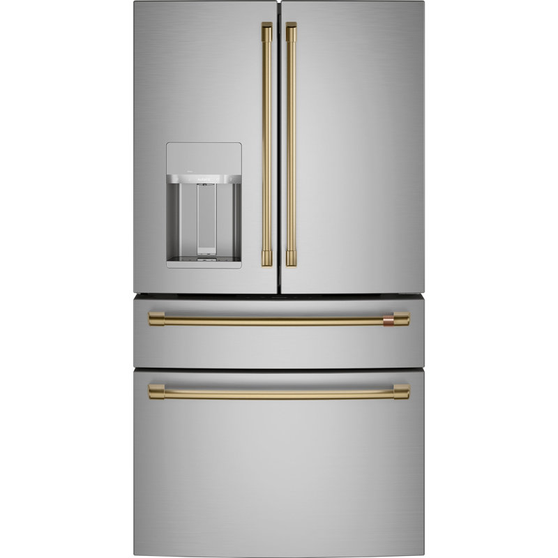 Refrigerator Handle Kit, Brushed Brass