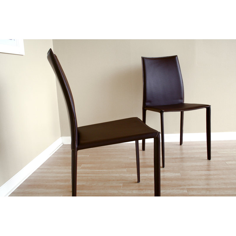 Chaise rembourrée Berryhill, Brun