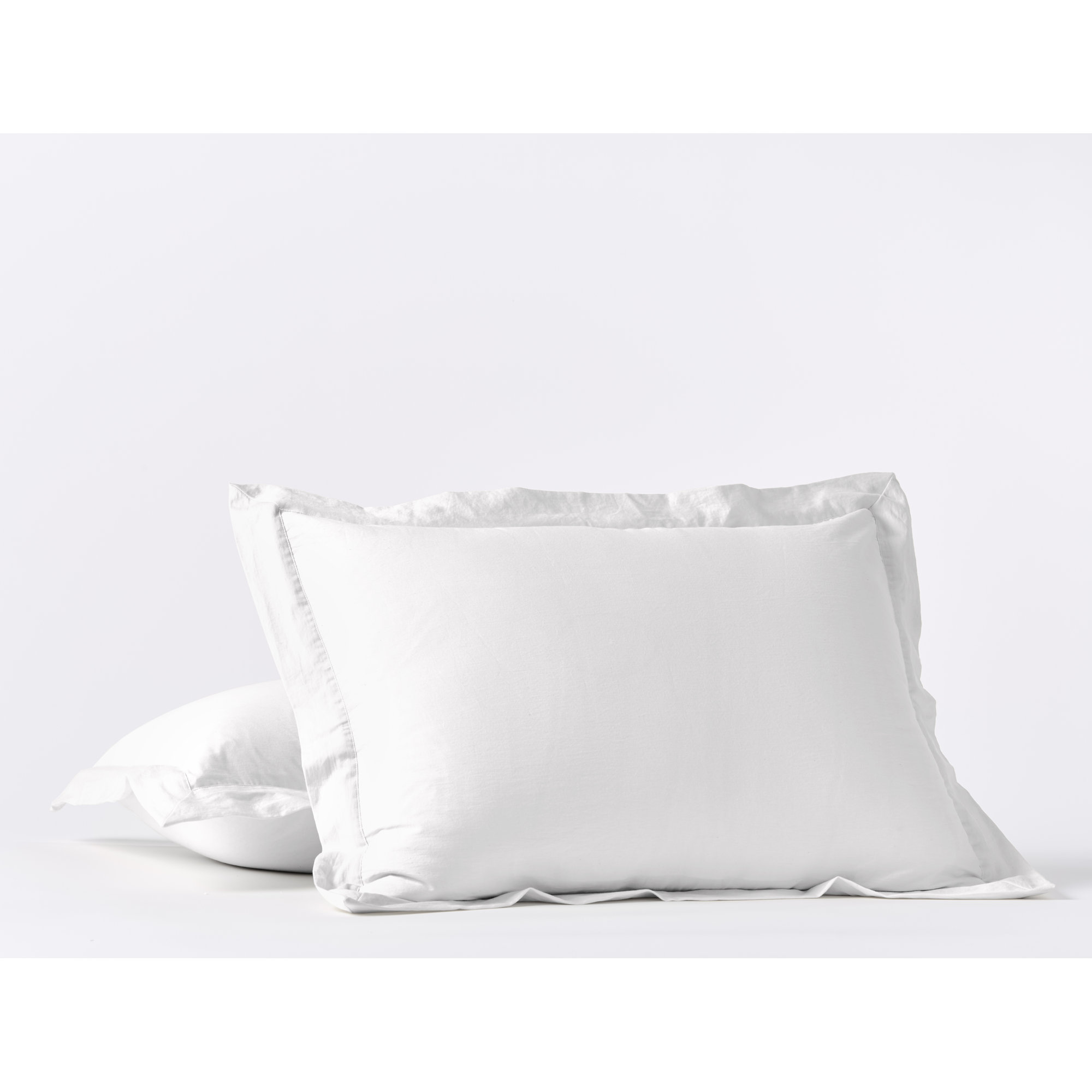 Organic Relaxed Sateen Sham, Alpine White, Standard