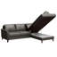 Migues Leather Corner Sofa with Sleeping Function and Storage-1251999406-1251999393