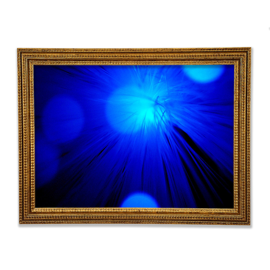 Gerahmtes Wandbild Blue Spot Lights