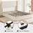 Upholstered Velvet Platform Bed Frame With Wingback Headboard And 4 Storage Drawers-2017086068