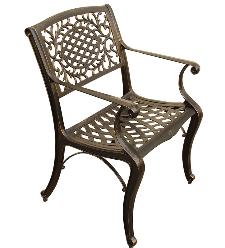 Casavant Outdoor Dining Armchair, Bronze