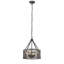  Luminaire suspendu de style industriel en bronze frotté 4 lumières Ironclad de 16 po de largeur
