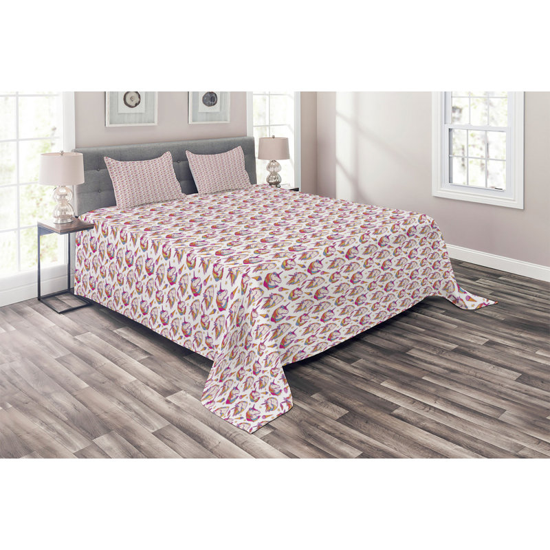 Coverlet, King Bedspread + 2 Shams