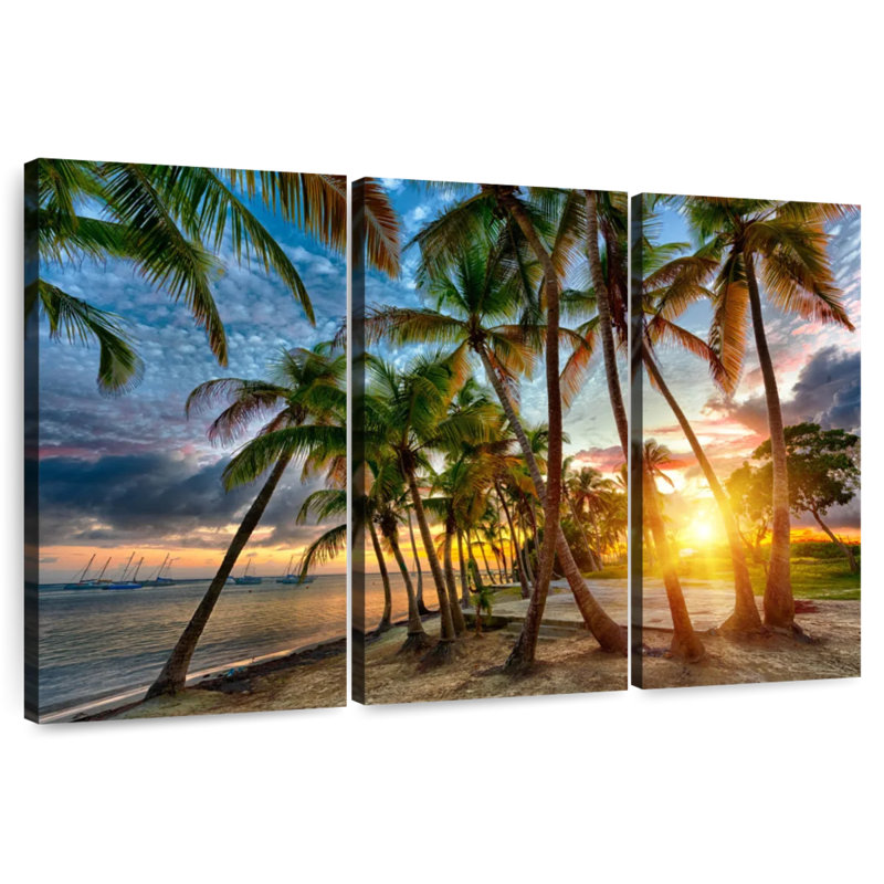 Anse champagne Gillard coucher de soleil, H 42 po x l 65 po