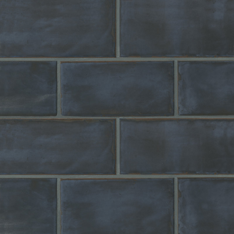 Chateau 4 in. x 8 in. Glazed Ceramic Tile, Ocean