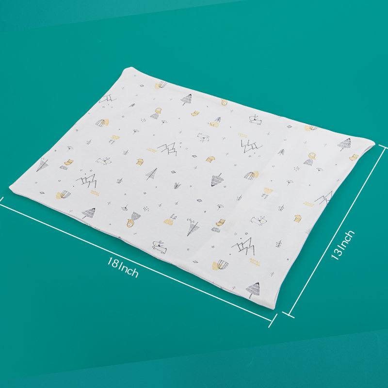 Taies d'oreiller en coton pour tout-petit, 13 po x 18 po, fermeture à enveloppe, hibou - NTBAY, Jaune