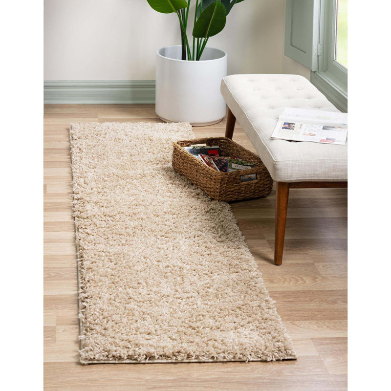 Tapis taupe , Tapis de couloir 2 pi 6 po x 13 pi