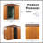 6 Ft. W X 6 Ft. D Metal Storage Shed Appealing Horizontal Siding  In Woodgrain With Coffee Trim To Complement