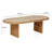 Tov Furniture Caren Natural Rattan and Glass Oval Dining Table