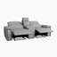 Causeuse inclinable électrique en tissu texturé 93,5 po Enjolie-1149697352
