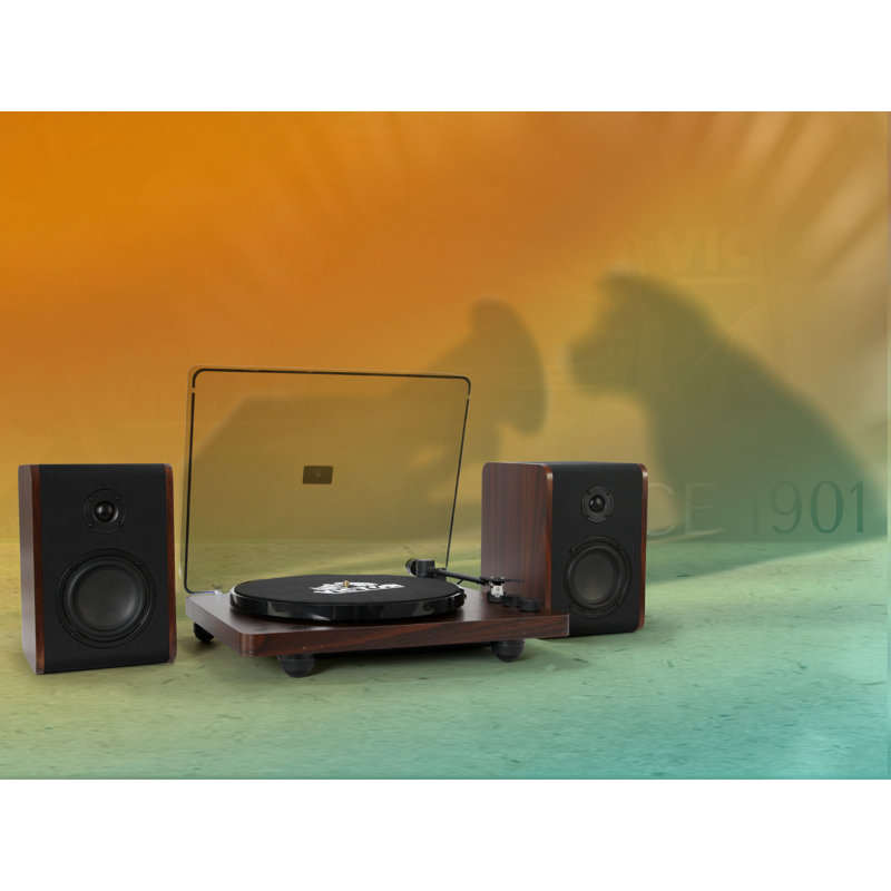 Tourne-disque Bluetooth avec haut-parleurs stéréo