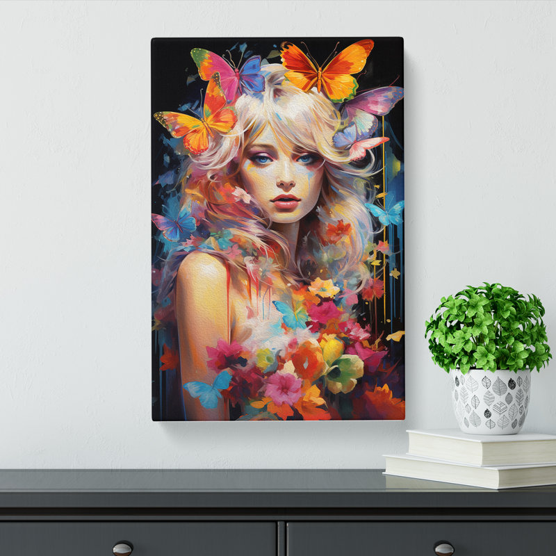 Fairy Pop Art - Wrapped Canvas, 50cm H x 35cm W x 3cm D