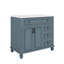 Meuble-lavabo de 36 pouces avec meuble-lavabo avec tiroir escamotable et 3 tiroirs-965452595