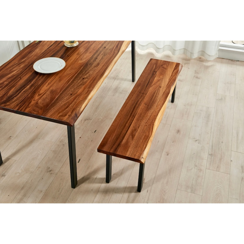 Bench, 17.5" H x 46" W x 14" D