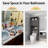Elizajane 25" W x 77" H x 8" D Freestanding Over The Toilet Bathroom Storage With Upper Cabinets And Open Shelves-1703826234