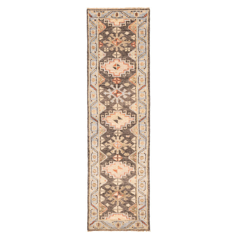 Tapis gris Jules Serapi 2 pi 8 po x 9 pi 9 po