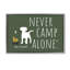 Toile flottante jamais encadrée «Never Camp Alone» par Dog Is Good-1682253777-1682253776