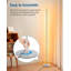 Ensemble de 2 lampes sur pied DEL, lampe sur pied à intensité variable avec interrupteur au pied, lumière blanche chaude de 1 100 lumens, grande lampe d'angle pour le salon, la chambre à coucher et le bureau