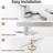 2-Tier Wall Mount Glass Corner Bathroom Shelf With Rail, Sand Sprayed Silver Finish, Modern Floating Storage Organizer For Bathroom & Toilet