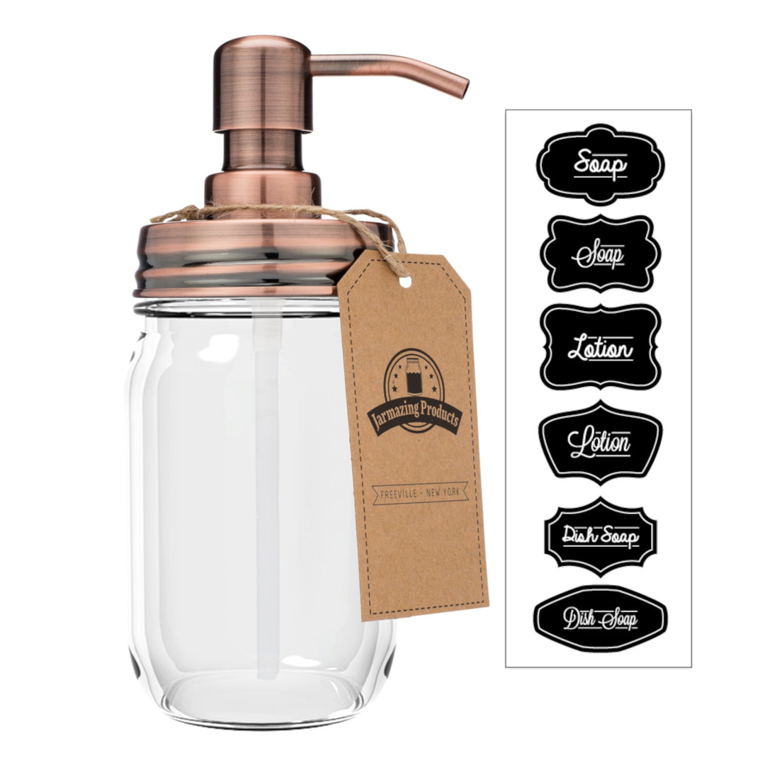 Mason Jar Soap & Lotion Dispenser Jarmazing Products 