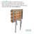 Seachrome Teak Bariatric Transfer Bench Seat with Legs