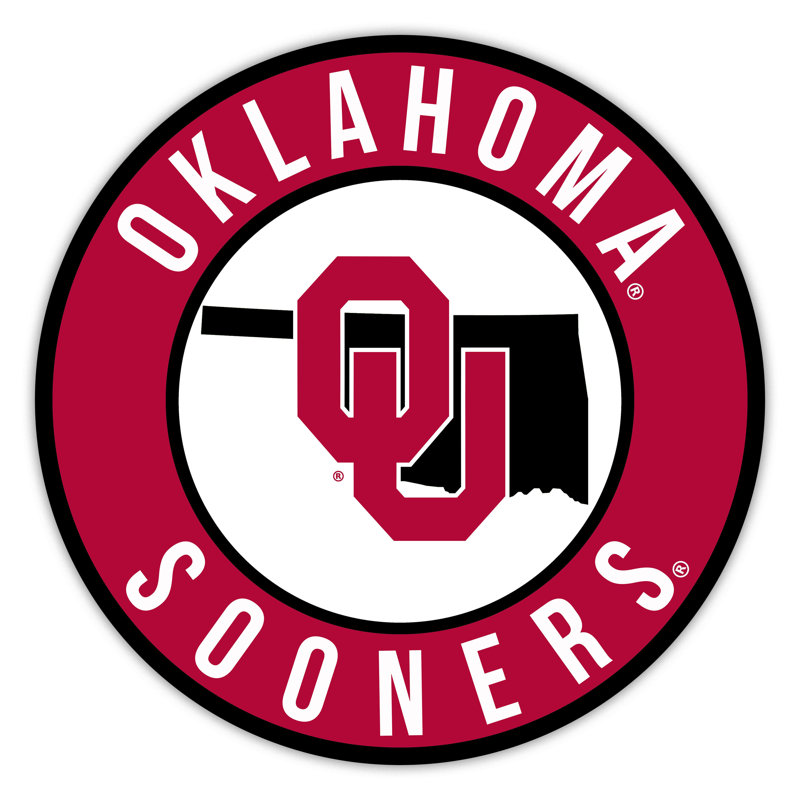 Université de l'Oklahoma - ligne brillante de 16 po avec état