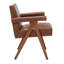 Fauteuil large en velours de 23,23 po