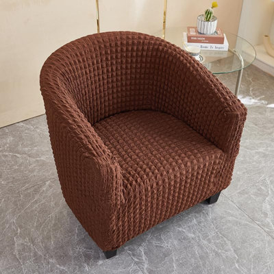 Housse de chaise Housse de fauteuil club Housse de tonneau extensible Housse de chaise de baignoire Housse de fauteuil Housse de canapé Housse de protection pour fauteuil amovible pour meubles de salon
