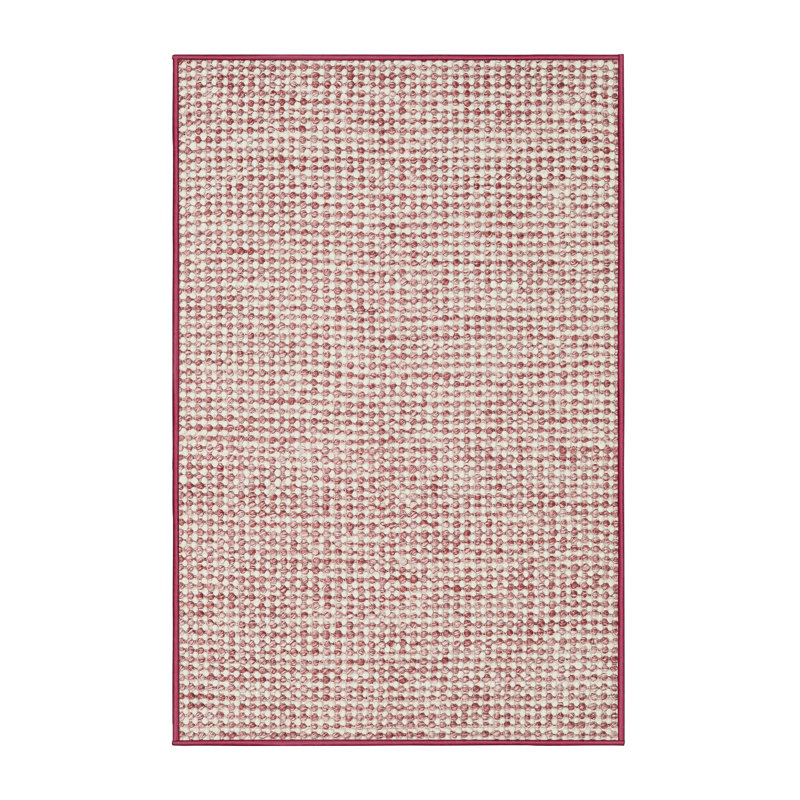 Tapis abstrait rouge / beige, Rectangle 5 pi x 7 pi