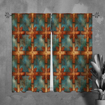 Paire de rideaux obscurcissant en polyester Litterio