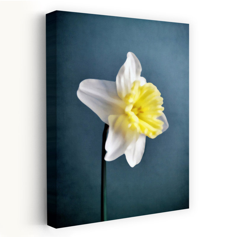 Art contemporain avec art floral, H 48 po x l 32 po