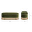 Banc de rangement ovale capitonné Bullion-1573679933