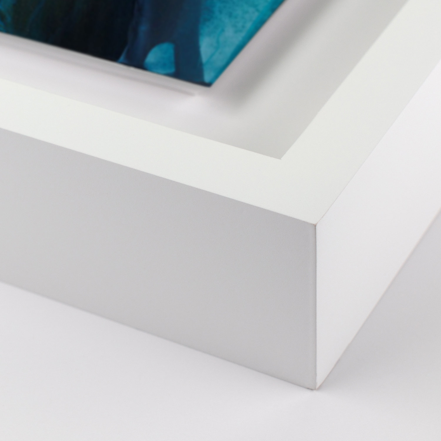 Kim Whiteside "Intelligence" Print, 48" H x 38" W x 2.5" D, White