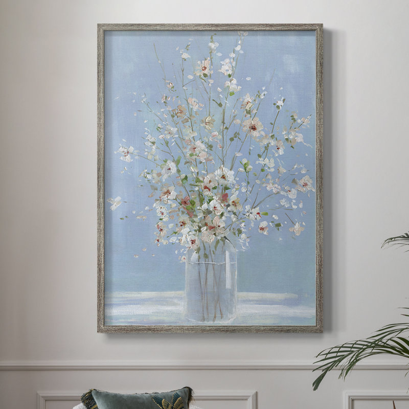 «Cherry Blossom Arrangement», reproduction encadrée - bois massif 44437, H 15 po x l 12 po
